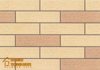 Клинкерная плитка ТМ Сeramic Technologies - Development Series (артикул - CTNDS-MIX-OT6203/OT204, поверхность - Old Town (Старый Город), цвет - Ванильно-бежевый MIX) - Керамические Технологии - Официальный импортер клинкерной плитки