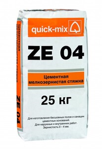ZE 04 Цементная мелкозернистая стяжка quick-mix - Керамические Технологии - Официальный импортер клинкерной плитки