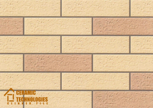 Клинкерная плитка ТМ Сeramic Technologies - Development Series (артикул - CTNDS-MIX-OT6203/OT204, поверхность - Old Town (Старый Город), цвет - Ванильно-бежевый MIX) - Керамические Технологии - Официальный импортер клинкерной плитки